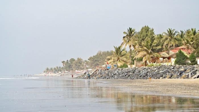 A beach in the Gambia