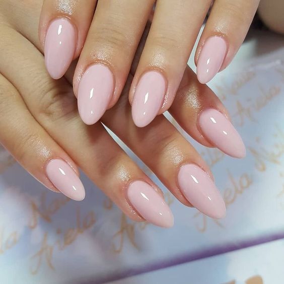 Short Light Pink Nails